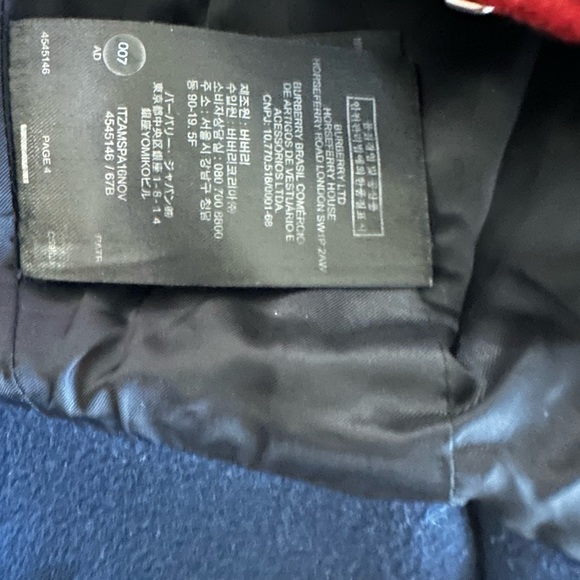 Burberry Military Jacket Navy Blue Red ( A must have staple ) - Picture 9 of 12